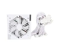 BONKZEBU 700W Computer Power Supply High Performance ATX PSU with 120mm Fan Intelligent Cooling System for Gaming PC Builds White Aluminum Alloy Design