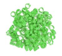 BONKZEBU 8mm Numbered Plastic Leg Rings, 100pcs Red (Green)