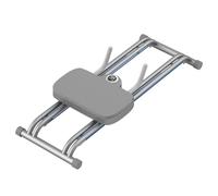 BONKZEBU AB Roller Wheel with Elbow Support and Digital Display for Effective Abdominal Exercises with Kneeling Pad and High Strength Iron Shaft (Grey)