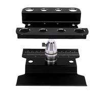 BONKZEBU Adjustable Height RC Car Work Stand with Accurate Simulation Design for 1/10 1/8 Scale Model Cars, Immersive Operating Experience (Black)