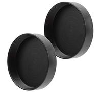 BONKZEBU Aluminum Alloy Durable Camera Lens Rear Cap Cover for M42 Lens Mount,Protective Metal Cap for Photographers,Black,2Pcs for Easy Storage
