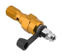 BONKZEBU Anodized M10x1.0mm Motorcycle Brake Master Cylinder Caliper Bleed Screw Nipple Banjo Screw/Fastener for Air Lock Problematic Brakes, Suitable for Various Motorcycle Models (Gold)