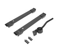 BONKZEBU Appliance Rollers Adjustable Heavy Duty Mobile Washing Machine Base for Refrigerators Furniture 660lbs Capacity (Black Directional Wheel + Pry Bar)