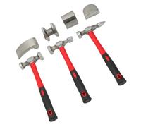 BONKZEBU Auto Body Repair Hammer Dolly Set for Vehicle Restoration with High Strength Malleable Iron Hammer Heads- Ideal for Automotive Maintenance Professionals