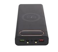 BONKZEBU Battery Power Bank Case Wireless Charging Fast Charging 8x21700 Battery Box White 15W Charger for All Mobile Phones