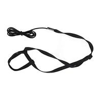 BONKZEBU Bird Harness Leash with Adjustable Elastic Flying Rope, Black XS