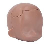 BONKZEBU Blank Doll Head 1/12, Ball Jointed Doll DIY Makeup Exquisite, Removable Plastic Cement Doll Head, Durable Ball Jointed Head, Lightweight Portable Doll Head (Coffee)
