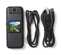 BONKZEBU Body Worn Camera, HD Wearable Camera with 180 Degree Rotatable Lens, 1.3 Inch Screen, Recording, Sound Recording, for Outdoor Adventures and Daily Life