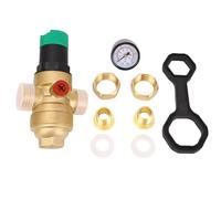 BONKZEBU Brass Water Pressure Regulator, High Strength Erosion with 40 Microns Mesh Filter, for Home Garden Building Factory Plumbing (1/2 inch (DN15))
