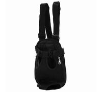BONKZEBU Breathable Pet Chest Backpack, Adjustable Front Cat Dog Carrier | Nylon Pet Carrier Backpack, with Safety Leash Hook, for Hiking, Travel, Bike, Motorcycle