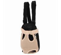 BONKZEBU Breathable Pet Chest Backpack, Adjustable Front Cat Dog Carrier | Nylon Pet Carrier Backpack, with Safety Leash Hook, for Hiking, Travel, Bike, Motorcycle