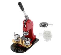 BONKZEBU Button Maker, 25mm Badge Making Press Machine with Ergonomic Handle and Metal Rotating Plate, for Home Making and Quick Manufacturing