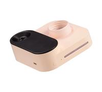 BONKZEBU Camera Shape Mini Humidifier with Large Spray for Bedroom Office, Cordless USB Desktop Humidifier for Fresh Air Anywhere, Suitable for 30mm Water Bottles (Pink)