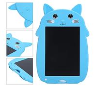 BONKZEBU Cartoon Cat LCD Drawing Board 9in Digital Writing Tablet with Anti-Erasing Lock, Drawing Pad for Kids, Educational Learning Toy, ABS Material (Blue)