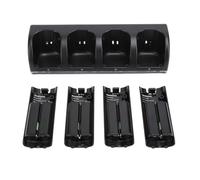 BONKZEBU Charger Dock Station for Remote Controllers with High Capacity Batteries for Gamer, ABS Material (Black)