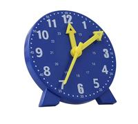BONKZEBU Clock Teaching Aid Educational Simulation Model for Elementary School Kids Plastic (Blue)