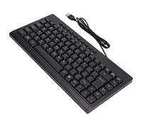 BONKZEBU Compact Mini Wired Keyboard Exquisite Craftsmanship 95 Keys Touch Comfort for Office Home PC Users Black (Arabic)