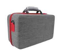BONKZEBU Console Hard Shell Carrying Case Fit for Slim Large Capacity Protective Travel Bag Two Tier Design for Controller Vertical Base, Water Proof Nylon Material for Gamers (Grey)