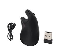 BONKZEBU Cordless Vertical Mouse, 3200DPI Ergonomic Cordless Mouse with 6 Pushing Choices, Rechargeable PC Cordless Mouse for PC Laptop