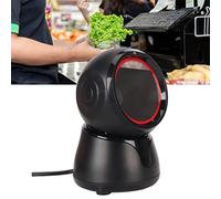 BONKZEBU Desktop Barcode Scanner with Global Shutter and Large Window for Retail Store ABS Material 1 Piece