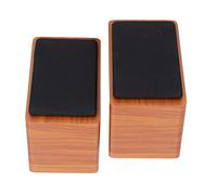 BONKZEBU Desktop Speakers Mini Wired USB Subwoofer for PC Laptop, Large Range Vibrating Speaker for Movies Music (Wood) (Walnut)