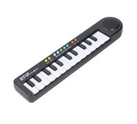 BONKZEBU Digital 25 Key Children Keyboard Piano with 24 Demos 8 Rhythms Adjustable Sound Effects for Kids, 14.72x1.5x2.99in