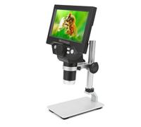 BONKZEBU Digital Microscope, 1080P HD LCD Display 5.5in with 8 Adjustable LED Lights, for Circuit Board Inspection Kids Education Biological Observation