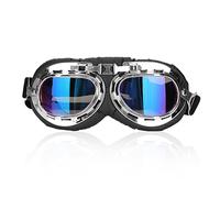 BONKZEBU Dog Goggles, Large Area Lens Design for Better View and Protection, Foldable Frame with Adjustable Non Slip Elastic Strap, for Medium Large Dogs Walking Swimming Cycling Driving (#4)