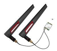 BONKZEBU Dual-band AX201NGW Network Card with High Gain Antenna, 802.11ax/Bluetooth 5.0 Support, Ideal for Desktop Gaming PCs, NGFF Interface, 2974Mbps Speed