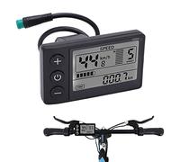 BONKZEBU Electric Bike LCD Display,Waterproof LCD Display Screen S866 Electric Bike LCD Display,Simple Electric Bike LCD Display Panel,with Waterproof Plug