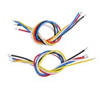 BONKZEBU Electric Guitar Bass Circuit Wire Durable Stable Performance for Repair Replacement 10Pcs for Musicians Plastic Metal Red Black Blue Yellow White 9cm 19cm (19cm)