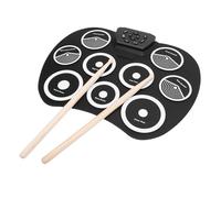 BONKZEBU Electronic Drum Pad Set Lightweight and Durable Roll Up Drum Practice Pad with Earphone Jack for Music On The Go