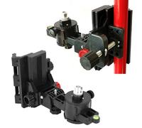 BONKZEBU Fine Tuning Bracket Level Adapter, 360 Degree Adjustable Support, L Shape Pivoting Base with Clip, Wall Ceiling Mounted Bracket, ABS Material Construction