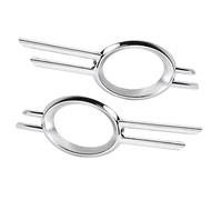 BONKZEBU Fog Lamp Bumper Grille Trim Durable Chrome Cover for E320 E350 E550 E63 AMG, Direct Replacement for Automobile, Fitment for 2007-2009, ABS Material