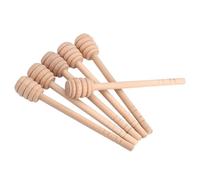 BONKZEBU Food-Grade Wooden Jam Stir Sticks, Deep Grooves, for Honey Syrup