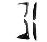 BONKZEBU Front Bumper Grille Fog Light Spoiler Durable Stylish Aerodynamics for F80 F82 F83 M3 M4, ABS Improve Sporty Appearance, for Car Enthusiasts (Bright Black)