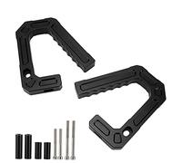 BONKZEBU Front Grab Handle Durable Aluminum Grip Bar for Easy Access and Stability, Fits 07-18 JK/Unlimited Sport Sahara Rubicon Models for Rough Roads (Black)