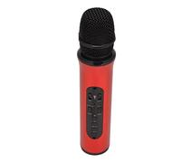 BONKZEBU Handheld K6L Wireless Microphone Portable Cordless Mic for Birthday Party, 32GB Storage Support, Surrounding Sound Effects (Red)