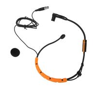 BONKZEBU Headset Condenser Microphone Omnidirectional Sound Workout Headset Mic For Performers and Instructors ABS For PGA31 SM31 SM35 Fitness Headphone (Yellow)