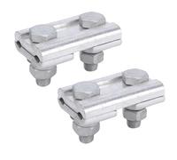 BONKZEBU High-Strength Parallel Wire Clamps 2PCS for Secure Connections on 35-50mm² Heavy Duty Cables Aluminum Alloy