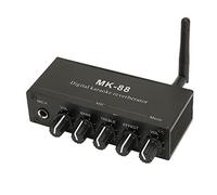 BONKZEBU Karaoke Mixer,Dual Microphone Inputs Professional Mixer,Five Knobs Gaming Mixer,for DJ Music Stage KTV