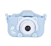 BONKZEBU Kids 40MP Dual Camera Focus-Free Children Camera with Video Recording, Eye-Protection Screen, Children Toys, 600mah Battery, Gift (Blue Cat)
