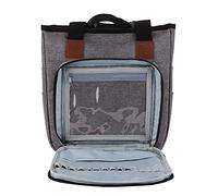 BONKZEBU Knitting Bag Portable and Multifunctional Tote for Organizing Yarn and Crochet Hooks - Ideal for Knitting Enthusiasts - Durable Oxford Cloth (Empty Bag - Gray)