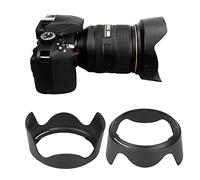 BONKZEBU Lens Hood Eliminates Unwanted Light for Nikon AF-S DX16-85mm F3.5-5.6G ED VR Lens Durable ABS Material Black Mount
