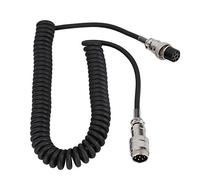 BONKZEBU Male Female Cable, Spring Wire Stretchable, Thick & Strong Compatibility Cord for Most Radio Transceiver Equipment