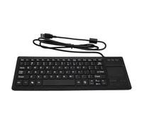 BONKZEBU Mechanical USB Keyboard Industrial, WaterResistant Integrated Touch Industrial Keyboard with Touchpad for Laptop Notebook PC, WaterResistant Wired Keyboard, USB Keyboard with HUB