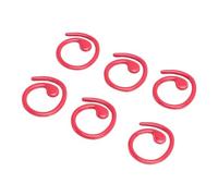 BONKZEBU Metal Stitch Markers High Strength Spiral Crochet Locking Hooks for Knitting Scrapbooking 50PCS (Red)