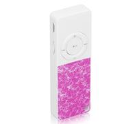 BONKZEBU MP3 Player Slim Classic, Multifunction HiFi Lossless Sound Music Player Supports Up to 64GB, Portable MP3 Player for Outdoor, Mini Music Player with 64GB (Purple Red)