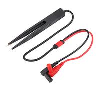 BONKZEBU Multimeter Portable SMD Chip Test Clamp/Holder with Safety Pressure for Circuit Board Line Measurements for Electronic Work Red 23.8in 1pc