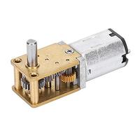 BONKZEBU N20 Metal Gear Motor 12V Mini Micro Speed Reduction Motor Low Noise High Torque Brush DC for Robotics Toys Electronic Locks Red Copper Coil 6 RPM Options (DC12V27RPM)